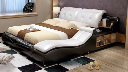 Classic Design Smart Luxurious Amazing Leather Bed-Lixra