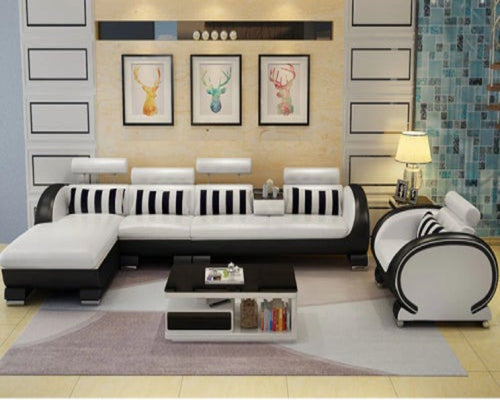 Modish And Endearing Leather Sectional Sofa - Lixra