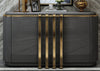 Oak Wood Modern Luxury Door Cabinet  - Lixra