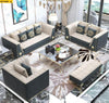 Signature Style Luxurious Steel Framed Velvet Sofa Set - Lixra