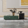 Gleamy Green Colored Marble-Top Magnificient Coffee Table / Lixra