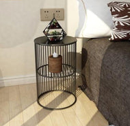 Metal Round Minimalist Side Table / Lixra