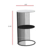 Aesthetic Round Metal Minimalist Side Table - Lixra