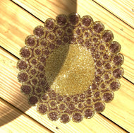 Golden Beaded Handcrafted Sequin Placemat / Lixra