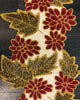 Glass Beads Floral Polyester Table Runner - Lixra
