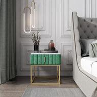 Modern Rectangular Marble Night Stand / Lixra