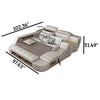 Contemporary High-Defined Multi-Functional Resplendent Leather Bed - Lixra