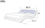 Creative & Majestic Modern Cozy Leather Bed - Lixra