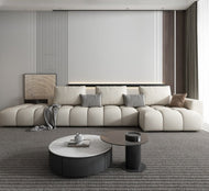 L-Shape Comfy Leather Sectional Sofa / Lixra