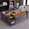 L-Shaped Stylish Office Desk With Cabinet / Lixra