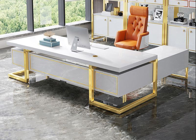 Modern Design L-Shaped Office Computer Desk / Lixra