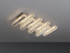 Luxurious Opulent Crystal Semi-Flush Mounted Ceiling Light