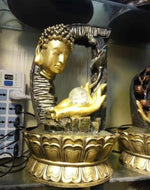 Hand-crafted Gold Finish Resin Water Fountain / Lixra