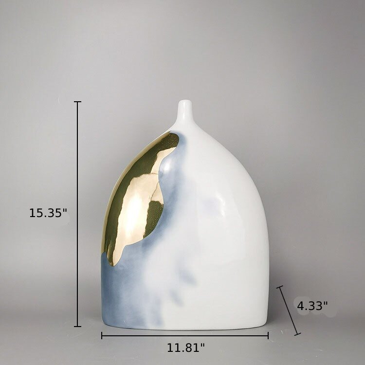 Contemporary Design Semicircle Floral Vase Showpiece / Lixra