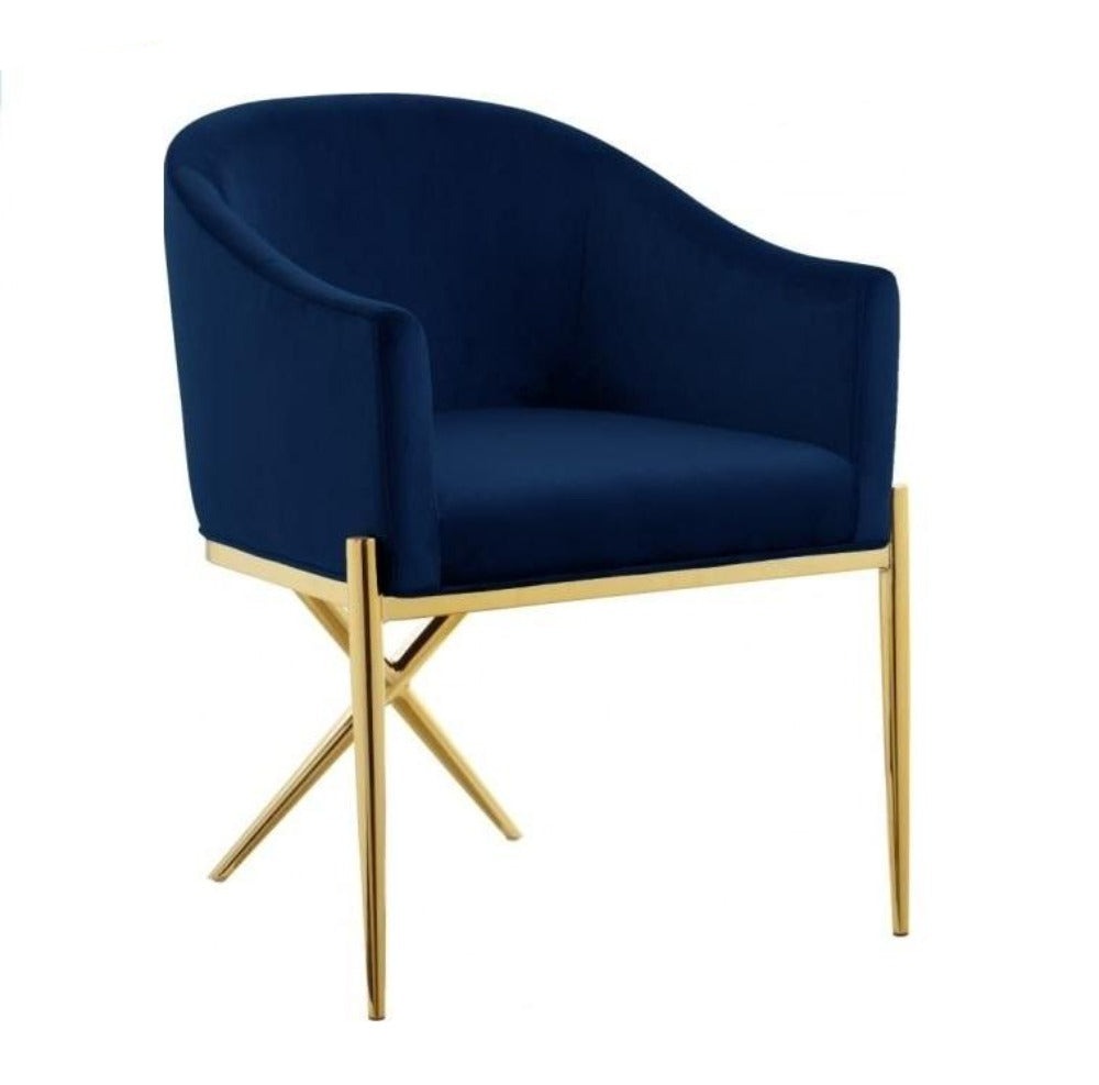 X-Base Stylish Velvet Dining Chairs Set / Lixra