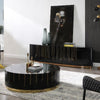 Minimalist Style Modern Round Stainless Steel Coffee Table - Lixra