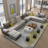 Modern Lavish U-shaped Grey Shades Fabric Sectional Sofa - Lixra