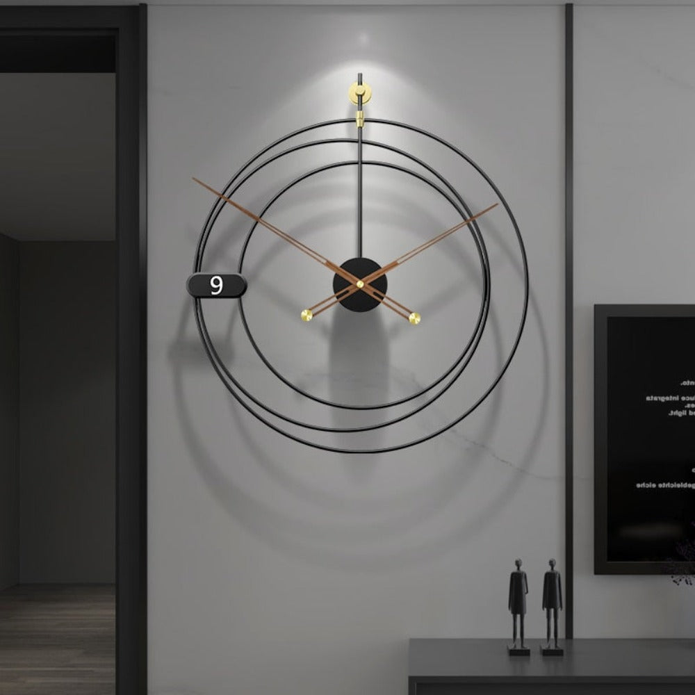 Artistic & Creative Designed Metallic Wall Clock - Lixra