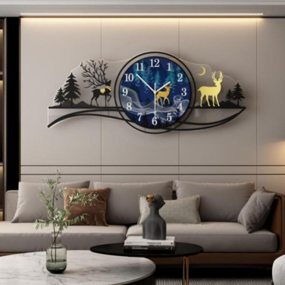 Classic Home Interior Style Metal Wall Clock - Lixra
