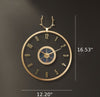 Light Luxurious Minimalist Design Metal Wall Clock - Lixra