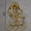 Polyresin Hand Carved Endearing White Showpiece / Lixra
