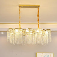 Modish Discerning Oval Crystal LED Chandelier / Lixra