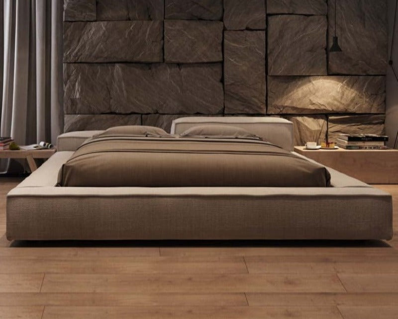 Contemporary Trailblazing Design Comfy Fabric Bed / Lixra