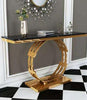 Contemporary Aristocratic Style Marble Top Accent Table - Lixra