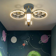 Kids Bedroom Ceiling-Fan With LED-Lights / Lixra