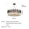 Stylish Gold And Black Crystal Chandelier - Lixra