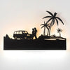 Creative Wild Black Design Wood Art Light Wall Lamp - Lixra
