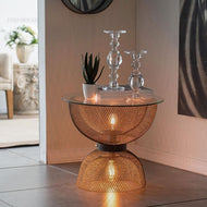 Iron Base Round Coffee Table / Lixra