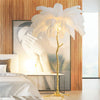 Adorable Ostrich Feather Luxurious Golden Body Nordic Night Lamp- Lixra