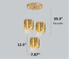 Modern Luxury Gold Crystal Pendant Light - Lixra