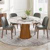 Trendy Look Sintered Stone Dining Table with Lazy Susan / Lixra