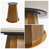Trendy Look Sintered Stone Dining Table with Lazy Susan / Lixra