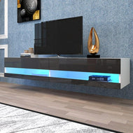 Modern Wall Mounted TV Stand with LED / Lixra
