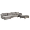 Modern Design Luxurious Sectional Velvet Sofa Set with Ottoman