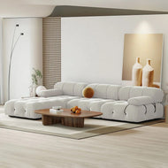 Modern Velvet Upholstered Sectional Sofa / Lixra