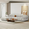 Modern Design Luxurious Velvet Upholstered Modular Sectional Sofa with Ottoman / Lixra