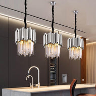 Metal Finish Twirl Crystal Pendant / Lixra