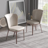 Set of 2 Modern Luxurious Leather Dining Chair / Lixra