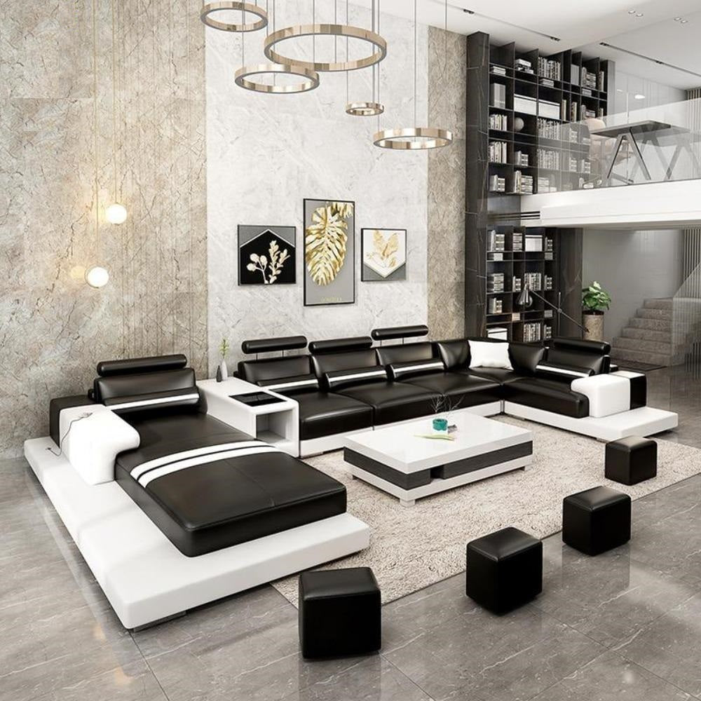 Urban Trend Luxurious Leather Sectional