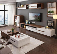 Multipurpose Wooden TV Cabinet With Coffee Table / Lixra