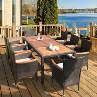 Modern Exemplary Rattan Dining Table Set / Lixra