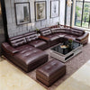 Modern Lavish Comfy Leather Endearing Sectional Sofa - Lixra