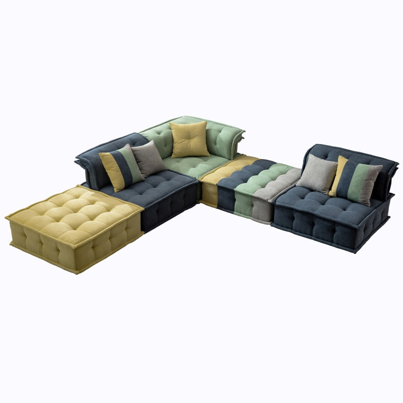 Elegant Design Mesmerizing Look Multicolor Modular Sectional Sofa / Lixra