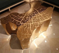 Wooden Polished Luxurious Coffee Table / Lixra