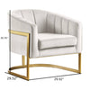 Modern Minimalist Wide Barrel Accent Chair - Lixra