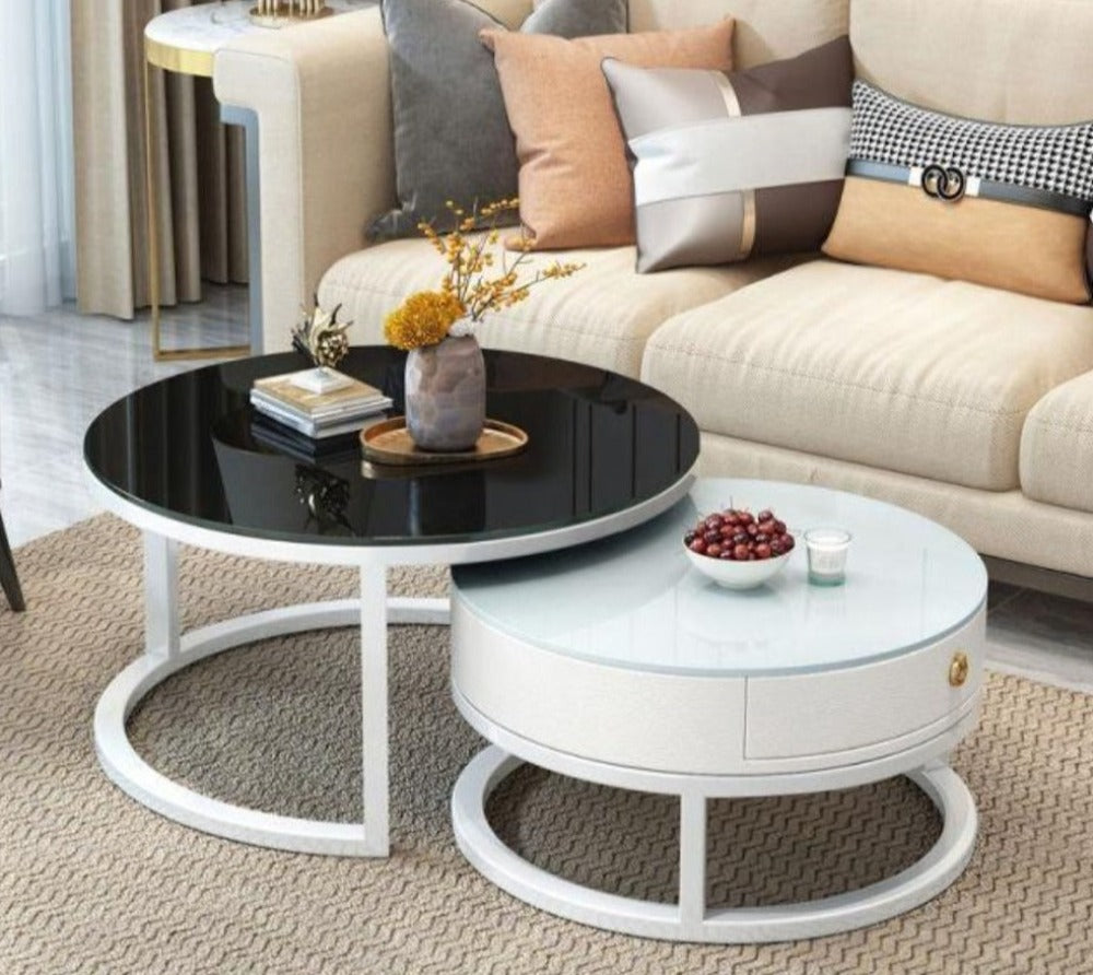 Elegant Modern Glass Coffee Table / Lixra